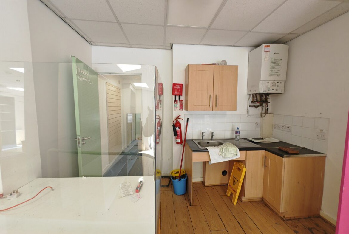 79b,c, d Springfield Road, Belfast BT12 7AE. 1200 sq ft beside the popular Blackstaff Mill where lots of food, artist, music, supermarket.