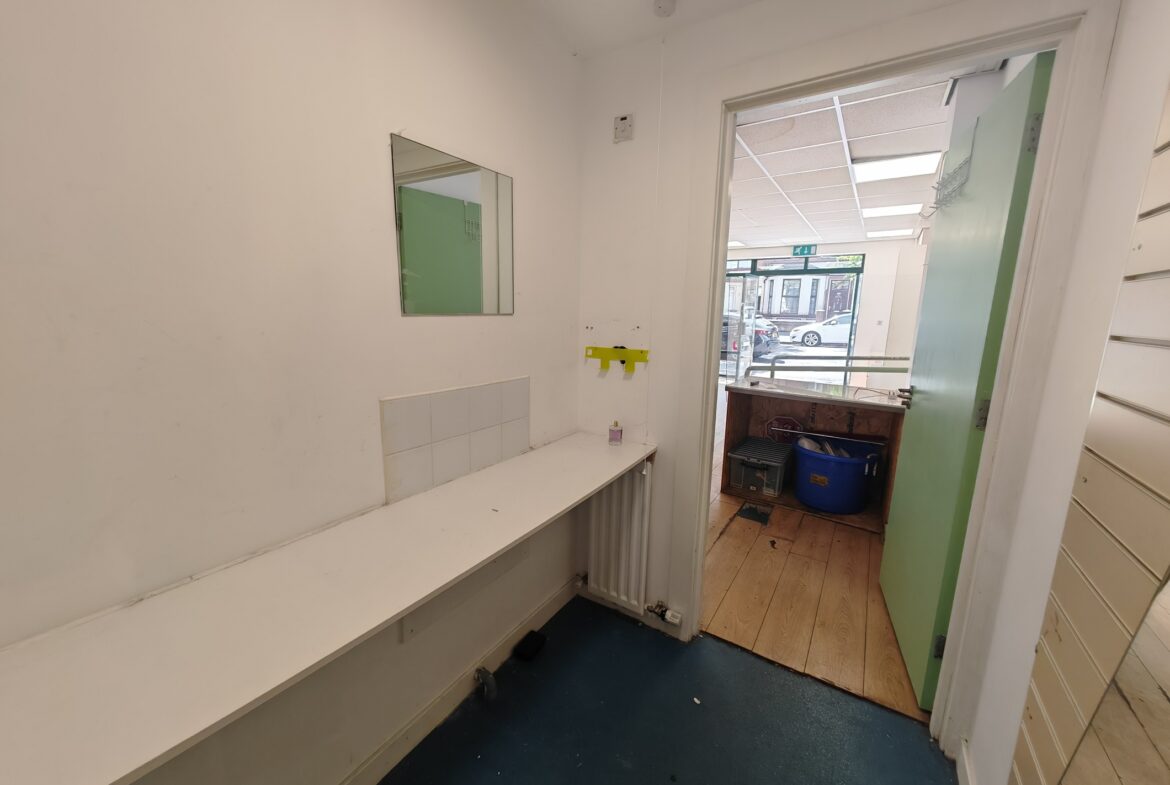 79b,c, d Springfield Road, Belfast BT12 7AE. 1200 sq ft beside the popular Blackstaff Mill where lots of food, artist, music, supermarket.